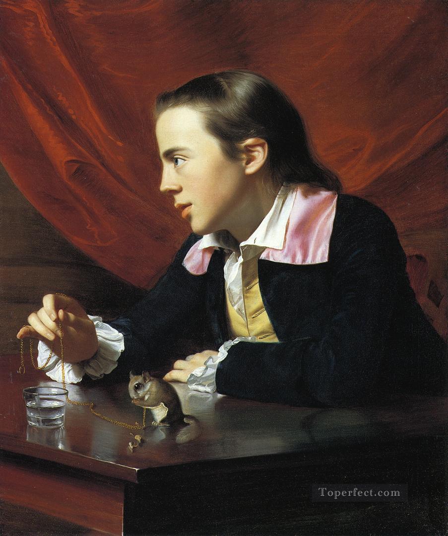 Boy with a Squirrel aka Henry Pelham colonial New England Portraiture John Singleton Copley Oil Paintings